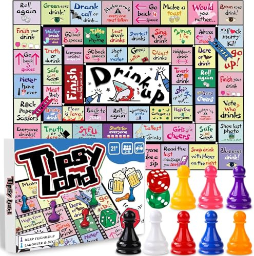 DTYDECLE Brettspiele Set Erwachsene, Brettspiele Set Mit Spielmatte Tischspiel Für Erwachsene Party