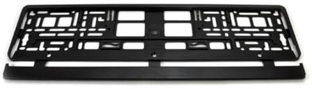Number Plate Holders For Cars | Registration License Number Plate Holder Frame | Van, Trailer, Car Registration Plate Holders | ABS Plastic Black