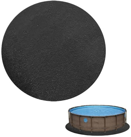 KQWVZ Tapis De Sol De Piscine, 370 cm Tapis de Sol Piscine Ronde, Rond Tapis Piscine Hors Sol, Pliable Tapis de Sol pour Piscine Ronde,Tapis Piscine AntidéRapant et Ultra Absorbante, für Frame Pools