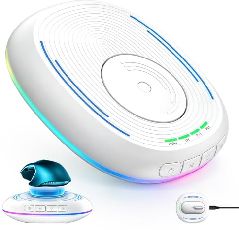 BIZOI Mouse Mover, Undetectable Mouse Jiggler with ON/Off Switch, 7 Colors Adjustable, Mice Jiggler with Adjustable Interval Timer for Wired & Wireless Mice, Keeping the PC Active (White)