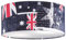 Fischer & Honsel Deckenleuchte 2x E27 max.46W // Sch.bl./w./r D.45cmH.20cm 23106 bunt 45 x 45 x 20 cm