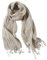 Jeelow Leichter Sommerschal für Damen und Herren, French Linen Beige Streifen, Medium