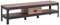 Industrie Meuble TV Design Industriel Noir Métal et Bois 150,9 x 38,5 x 40 cm