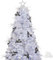 Busybee Weiss künstlicher geschmückter Weihnachtsbaum künstlich weiß 180cm mit Beleuchtung und weihnachtskugeln blau und weiße mit Beleuchtung 300 LEDs Weihnachtsdekorationen