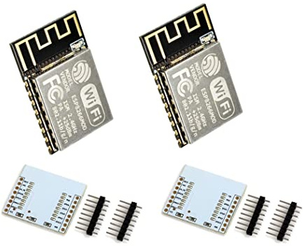 2 stücke Esp8266 Esp-12S In Der Port-Serie Wireless WiFi Remote Transceiver Modul + Erweiterungsplatte