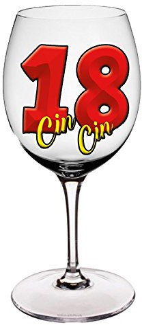 Bombo Bicchiere con Tasca portabicchiere per compleanno 18 Anni