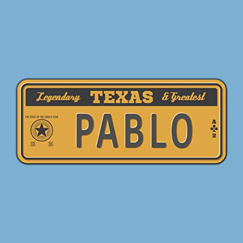 Dekoratives Nummernschild, aus Aluminium oder PVC, bedruckt im Vintage-Stil, Amerikanischer Stil, personalisierbar, 8 Modelle
