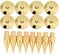 Tihebeyan 8 Pairs 6 x 36mm Copper Speaker Spike Pad Kit, Speaker Spike Isolation Stand with Base Pad Feet Mat for for Speaker, Amplifier, CD DVD Player, Turntable Recorder, Chassis, Instrument