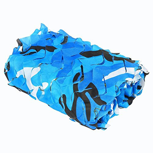 XUE Tarnnetz Blau 2x3M für die Jagd Camouflage Netz für Bundeswehr Sniper Armee Fotografie Sonnenschutz Deko Militär Garten