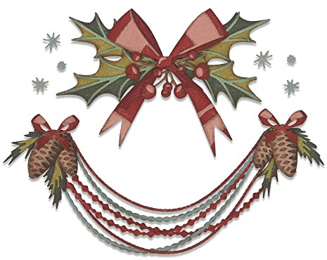Thinlits Stanzschablonen Deck the Halls Colorize von Tim Holtz, 10 Stück
