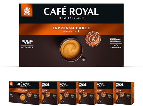 Café en Dosettes - Café Royal Pro | 6 x 50 - Compatibles avec les Machines à café Nespresso®* Professional - Saveur Espresso Forte