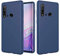 YaMiDe Huawei P20 Lite 2019 Hülle Silikon Case Cover, Mit Displayschutzfolie, Stoßfest Anti Fingerabdruck Kratzfest Handyhülle, Navy Blau