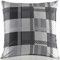 Kissenbezug Kissenhülle Kopfkissenbezug Pillow Cover Pillowcase 40x40 40x60 40x80 50x50 80x80 2er-Set Doppelpack 100% Baumwolle, Farbe: Schwarz Grau Weiß, (Größe: 40 x 40 cm Baumwolle)