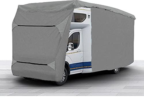 BLANCC Wohnmobil-Schutzhülle | Schutzhülle für Wohnmobile oder Wohnwagen in Verschiedenen Größen | Hülle für Wohnmobil Wind- und Wetterfest - Grau