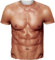 Loveternal Six-Pack Abs T-Shirt 3D Druck Tees Casual Muskelshirt Grafik Kurzarm Hässliche Tops Tees für Frauen Männer XL