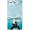 Zomer Strandtuch 70x140cm,Bedrucktes Mikrofaser Badetuch-Siegel Robbe Blau