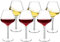 COOKY.D Unbreakable Long Stem Red White Wine Glasses Tritan-Plastic Drinkware Sets Gift Bpa Free Dishwasher Safe 530 ML/18.6 OZ, Set of 6