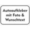 Kiwistar Autoaufkleber - mit Wunschtext und Foto individuell bedruckt - Werbung für Firma Büro personalisiert für Auto, KfZ LKW (weiß, 30x20 cm)