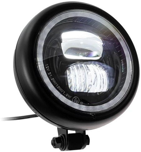 LED-Scheinwerfer Pearl schwarz matt E-geprüft