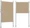 BelleMax Senkrechtmarkise Balkon außen ohne Bohren, Vertikalmarkise Balkonrollo Außenrollo Mit Kurbel, Markise für Terrasse, Sichtschutz Sonnenschutz Windschutz und Wasserfest Khaki 100x270cm