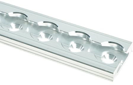 LOADCARE Airlineschiene gebohrt blank Ladungssicherung eckig Flache Form Airline Schienen für Transport LKW PKW Zurrleiste Anhänger Camping Silber auch für Wohnmobile (4, 2 Meter)