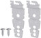 Pack WP8269145 Lavavajillas Encimeras Soporte de Montaje Compatible con Varios Modelos Reemplaza WP8269145 Soporte para Lavavajillas Color Plata