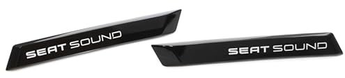 Seat 5F0853713AFOD 5F0853714AFOD Plakette Lautsprecher Abdeckung vorn schwarz/Chrom *** für aktive Lautsprecher (PR-Code 9VD) ***