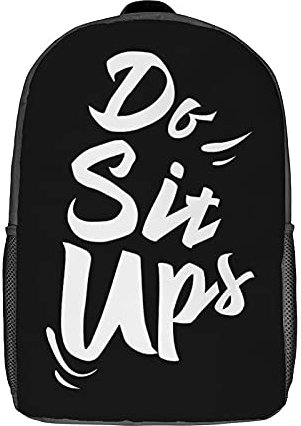 Taschen Sit-Ups Sixpack-Training Laptoptasche Bedruckt Daypack Lässiger Schulrucksack Für Schule, Büro, Freizeit, 43X32X14Cm
