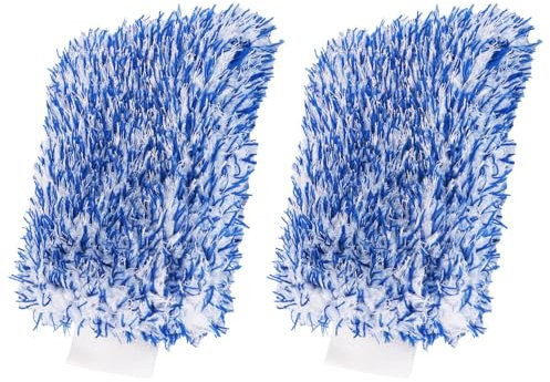 FIBOUND 2 Piezas Guante de Microfibra para Lavado de Autos, Guante de Limpieza para Coche, Guante de Limpieza de Microfibra, Manoplas de Lavado de Microfibra, para Limpieza de Lavado de Coches