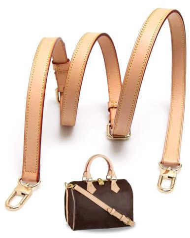 KSJEHW Schulterriemen, Ersatzgurt Schulterriemen für Taschen, Klassischer Schultergurt, Passend für speedy25,Alma Neverfull Néonoé Pochette Metis(Einstellbare Länge 102–120 cm, 1,5 cm breit, Gold