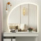 Specchio Semicircolare Asimmetrico, Specchio Da Bagno A LED, Specchio Da Parete Moderno Senza Cornice, Specchio For Il Trucco Dimmerabile Intelligente, Regolabile 3000K/4000K/6000K ( Color : Right cut