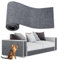 ENONCI Cat Scratching Mat, Cat Scratch Mat with Self-Adhesive, Cat Scratch Protectors for Sofa Carpet, Anti Scratch Furniture Protector, Reusable Protecting Couch form Pets (Grey, 15.7 x 78.7)