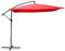 Meublorama Parasol excentrado Cuadrado Rojo 250x250 cm