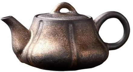 Bouilloire Théière à citrouille Kung Fu, service à thé en céramique, théière à combustion ancienne, théière créative domestique, bouilloire à thé unique, infuseur à thé pour le thé, le café, la théièr