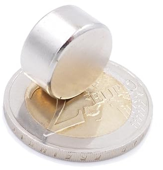 Aprilheld | 8 Scheiben-Magnete 15x8mm | N52 Klasse - Neodym-Magnete | Geeignet für Foto, Modellbau, Werkstatt, Whiteboard, Kühlschrank | Magnetscheibe