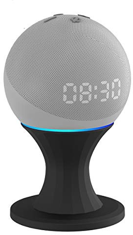 Dot 4./Dot 5. Gen Desktop Ständer Halterung, Tischständer für Dot 5. Generation, Dot 5th & Dot 4th Gen Basishalterung mit Integriertem Kabelmanagement, Dot 5th/4th Gen Lautsprecher Zubehör (Schwarz)
