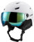 Lixada Skihelm mit Visier I Atmungsaktiver Skihelm Herren & Damen mit Lüftungsöffnungen I Unisex Skihelm I Größenverstellbar I Kopfumfang 55-61 cm