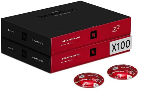 Nespresso Professionnel - Decaffeinato - Méthode naturelle - 100 capsules (2 boîtes de 50 - Adapté aux professionnels