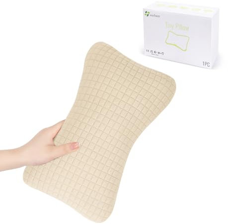 vocheer Mini-Reisekissen, 27,9 x 17,8 cm, kleines Kissen zum Schlafen, kleine Kissen für Nacken, Handgelenk, Lendenwirbelsäule und Knie, Haustierkissen, Baumwolle, Bezug abnehmbar, maschinenwaschbar