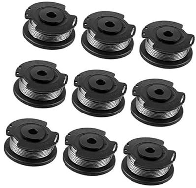 Wivplex 9-teiliger Spulenlinienersatz for Bosch EasyGrassCut 18 23 26 18-230 18-260 18-26 Trimmerteile Rasentrimmer-Trimmer-Spulenfaden