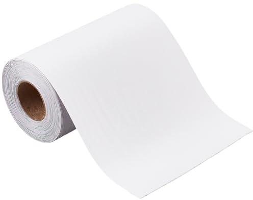 craspire 3.94 Zoll X 10.94 Yards Weißes Holzmaserungsband Realistisches Holzreparaturband Selbstklebend Wasserdicht PVC Strukturierte Eiche Möbel Basteln Dekorativer Flicken Für Heimwerker Wand Boden