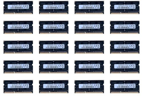 Kznifmk 20X Ddr3 8Gb Memoria Ram para Computadora Portátil 1600Mhz Pc3-12800 1.35V 204 Sodimm Compatible con Doble Canal para Memoria de Computadora Portátil