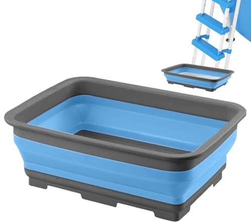 Foot Bath Tub for Pool Folding Feet Soaking Bucket | Pool Entry Foot Bath Wash for Swimming Pool Beach Fishing Lake Pond Garden Backyard Lawn