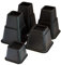 KCT Furniture Risers 8 Inch Bed Riser 3 Inch 5” Black Plastic Adjustable Stackable Heavy Duty Chair Desk Table Sofa Leg Raiser Lifter 8 Pack Elephant Feet