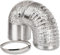 Air Ducting Aluminium Foil Flexible Ventilation Fan Duct Extractor Hydroponics Grow Room (400mm x 10m (16))