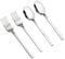 Eudokky Dessert Forks, Dessert Spoons Set, 12 Pieces Stainless Steel Spoons Forks Set