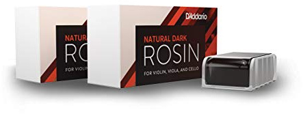 D'Addario Natural Violin & Cello Rosin, Light, 2 Pack