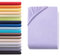Hometex Premium Textiles Spannbettlaken Spannbetttuch 140-160 x 200 cm, Bettlaken Jersey aus 100% Baumwolle, Matratzen bis 23-25 cm, Oeko-TEX Made IN Green, Violett