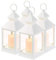 Lunartec LED-Laterne Deko: 4er Pack Laterne mit flackernder LED-Kerze und Timer, Batteriebetrieb (Grabkerzen mit Timer, Grabkerzen, Tischlampe Batterie)
