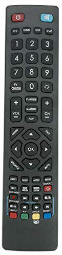 VINABTY BUFRMC0009 Remote Control replacement fit for Bush 24/207FDVD 24/207f 22/207f 22/207fdvd 24/207fdvdw 24/207fdvds 24/207fdvdp 24/207FDVD 24/207FDVD-B full HD slim LED TV